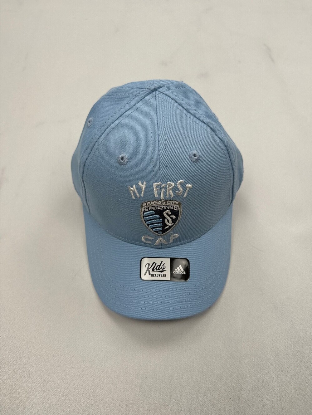 Adidas My First Cap Trucker Hat Light Blue Modern Classic Adjustable - Infant